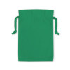 Emerald Green Cotton Double Drawstring Gift Bag 20x28cm