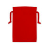 Red Cotton Double Drawstring Gift Bag 20x28cm