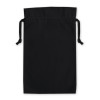 Black Cotton Double Drawstring Gift Bag 25x36cm