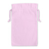 Pale Pink Cotton Double Drawstring Bag 25x36cm