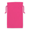 Raspberry Pink Cotton Double Drawstring Gift Bag 25x36cm