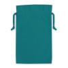 Teal Green Cotton Double Drawstring Gift Bag 25x36cm