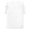 White Cotton Double Drawstring Gift Bag 25x36cm
