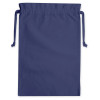 Navy Blue Cotton Double Drawstring Gift Bag 30x44cm