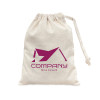 100 Printed Cotton Small Drawstring Bags 10x13cm