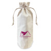 100 Printed Cotton Drawstring Bottle Bags 17x37cm