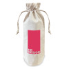 100 Printed Cotton Drawstring Bottle Bags 17x37cm