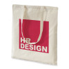 100 Printed Natural Tote Bags with long handles