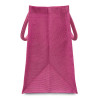 Jute Box Tote Bag Pink Handles & Sides 32x32x20cm