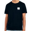 Large Black Cotton T-Shirt Printed with Your Design