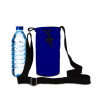 Blue Canvas 8oz Bottle Carrier Bag 13x18cm with Adjustable Strap