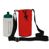 Light Red Canvas 8oz Bottle Carrier Bag 15x20cm with Adjustable Strap