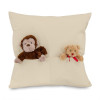 Cotton Canvas 8oz Cushion Cover 45x45cm square, 2 pockets