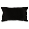 Black Canvas 8oz Cushion Cover 51x30cm, concealed zip