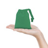 Emerald Green Cotton Drawstring Gift Bag 10x13cm