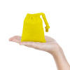 Yellow Cotton Drawstring Gift Bag 10x13cm