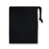 Black Cotton Drawstring Gift Bag 15x20cm