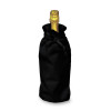 Black Cotton Drawstring Bottle Gift Bag 17x37cm