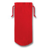 Red Cotton Drawstring Bottle Gift Bag 17x37cm