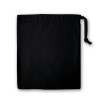 Black Cotton Drawstring Gift Bag 20x24cm