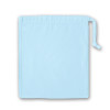 Light Blue Cotton Drawstring Gift Bag 20x24cm