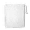 White Cotton Drawstring Gift Bag 20x24cm