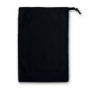 Black Cotton Drawstring Bag 25x35cm
