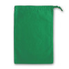 Emerald Green Cotton Drawstring Gift Bag 25x35cm