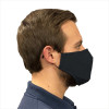 3 layer Black Cotton Face Mask 23x13cm
