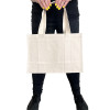 Cotton Canvas 8oz Tote Bag 37x26x15cm. Inner Pocket