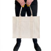 Cotton Canvas 10oz Tote Bag 42x34x15cm with Zip