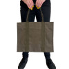 Khaki Green Canvas 12oz Tote Bag 42x34x15cm with Zip