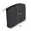 Slate Grey Canvas 8oz purse/pouch 17x14cm, black zip