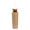 10 Kraft Paper Bottle Gift Bags 11x36x8cm. Twisted paper handles
