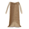 Natural Starched Jute Gift Bag 20x20x12cm Gusset