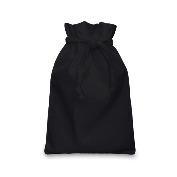 Black Cotton Drawstring Bag 20x28cm Drawstring Gift Bags The Clever