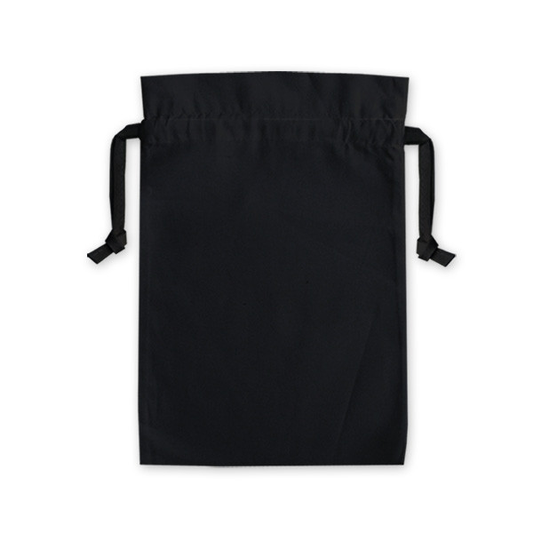 Black Cotton Drawstring Bag 20x28cm | Drawstring Gift Bags | The Clever ...