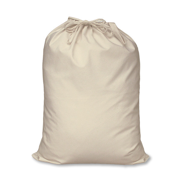 Laundry Bag 100% Cotton Plain Drawstring Bags Stocking Storage Xmas Sack 
