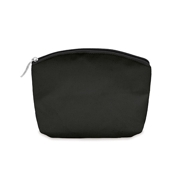 Black Cotton Canvas Pouch 17x14cm | Make Up Bags Zip Pouches | The ...