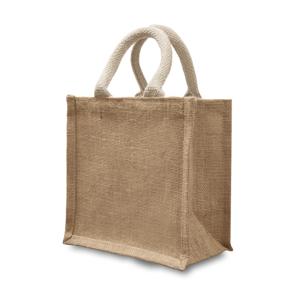 Natural Jute Gift Bag 20x20x12cm Party Goody Tote Bags The Clever