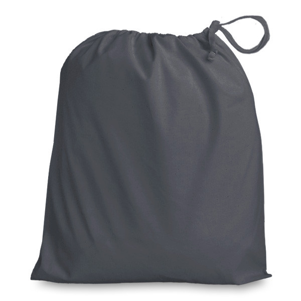 Slate Grey Cotton Drawstring Bag 38x43cm | Drawstring Packaging Bags ...
